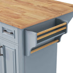 54 in. Rolling Kitchen Island with Drop Leaf & Storage product view 93
