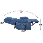 Chenille Dual-Motor Power Lift Recliner, 350 lb Capacity detail image 31
