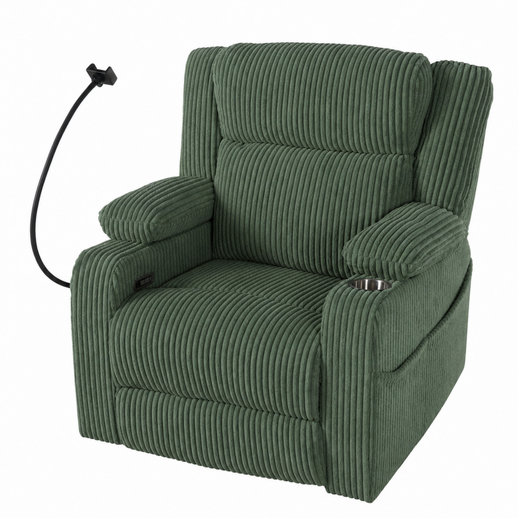 Electric Power Recliner Chair with Heat and Massage, 270° Swivel detail image 39