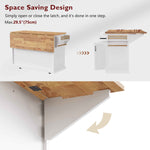 54 in. Rolling Kitchen Island with Drop Leaf & Storage product view 8