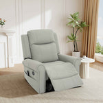 Modern PU Leather Manual Recliner Chair with 270° Swivel, Massage detail image 21