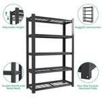 Industrial Heavy Duty Adjustable Metal Mesh Storage Shelving Unit for workshop, garage, storage, or utility use