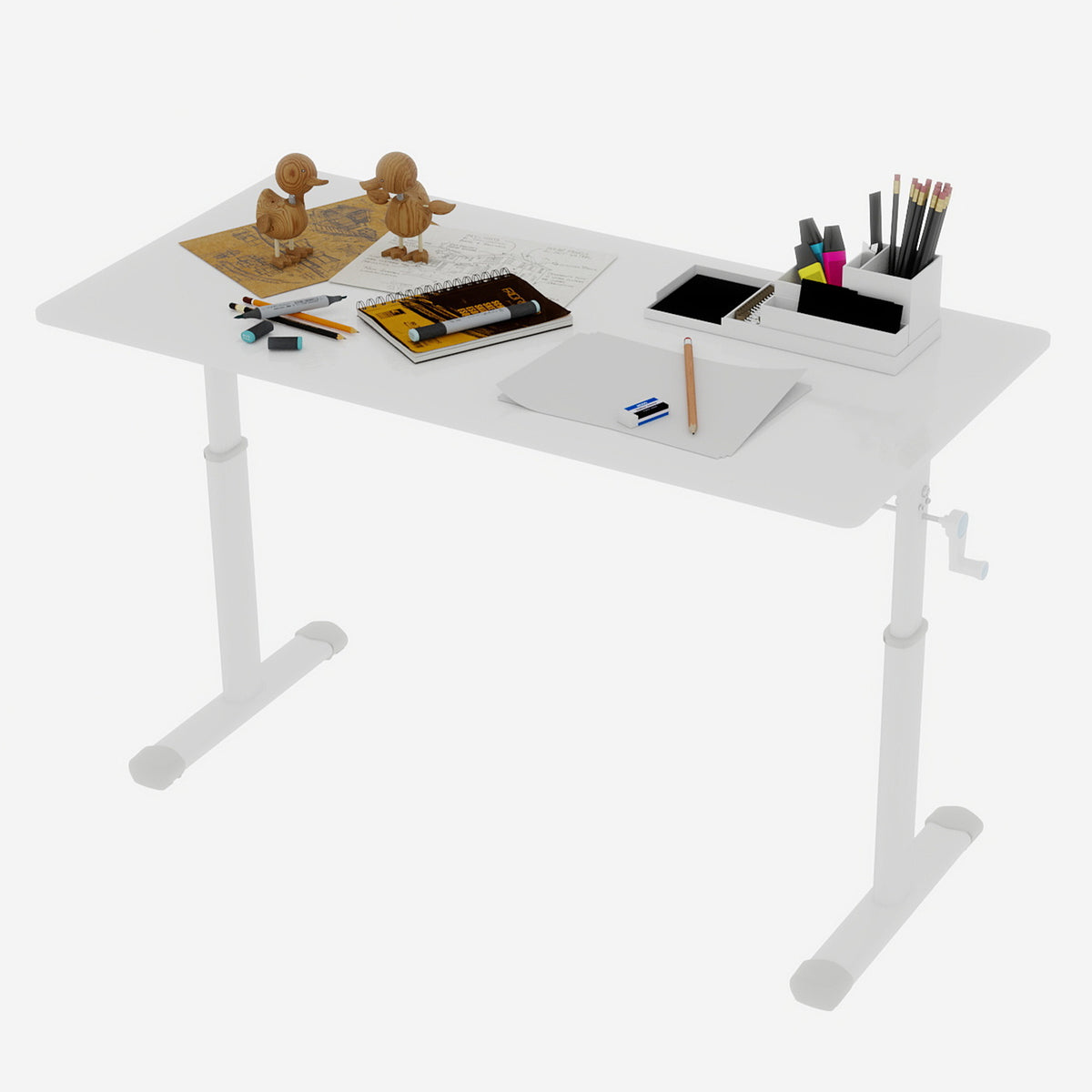 Height Adjustable Study Desk for Home Office workspace desk setup