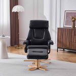 Modern Heated Massage 360° Swivel Recliner Accent Chair with Ottoman, Ergonomic detail image 25