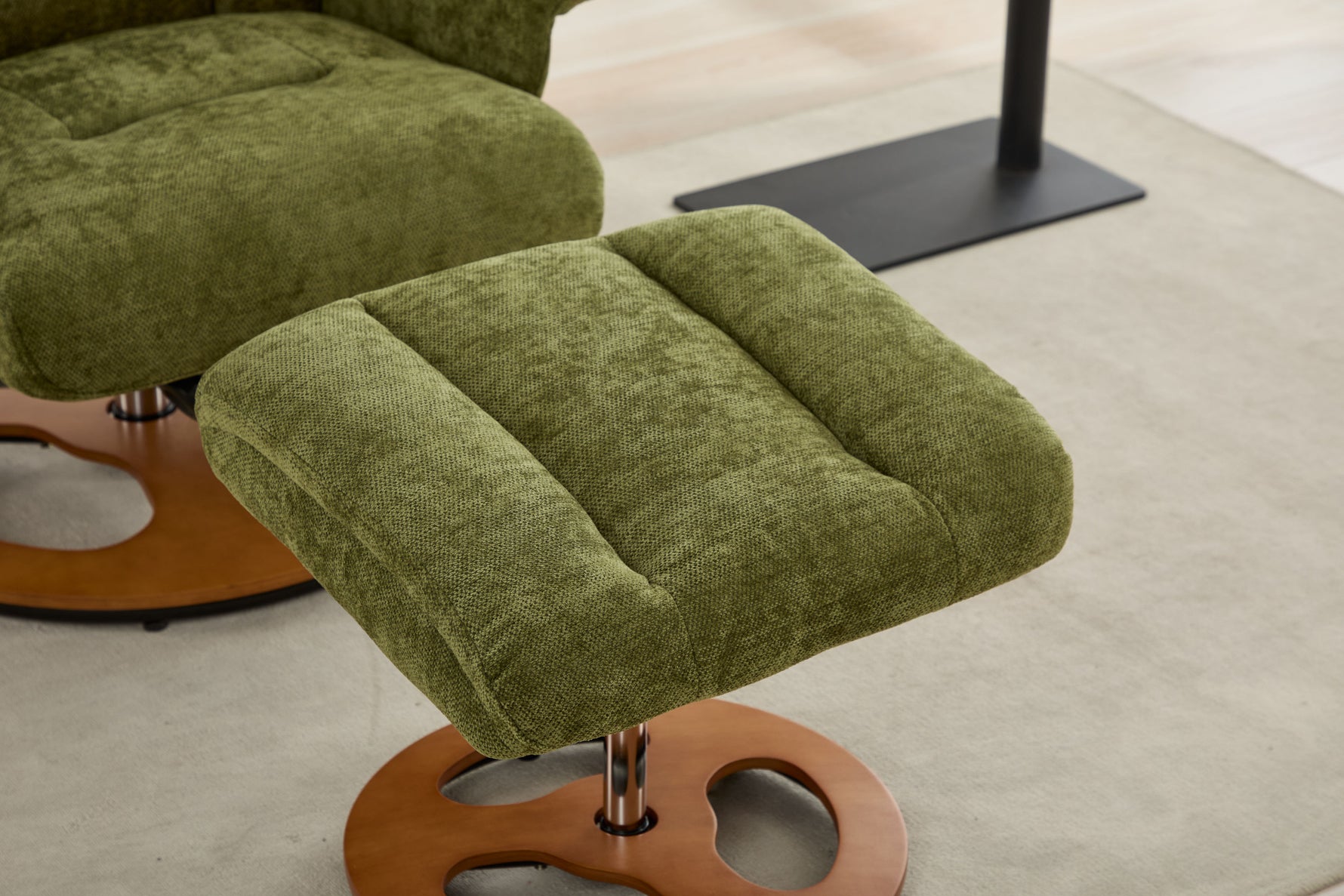 Ergonomic Recliner Chair with Ottoman - 360° Swivel Massage Lounge detail image 34