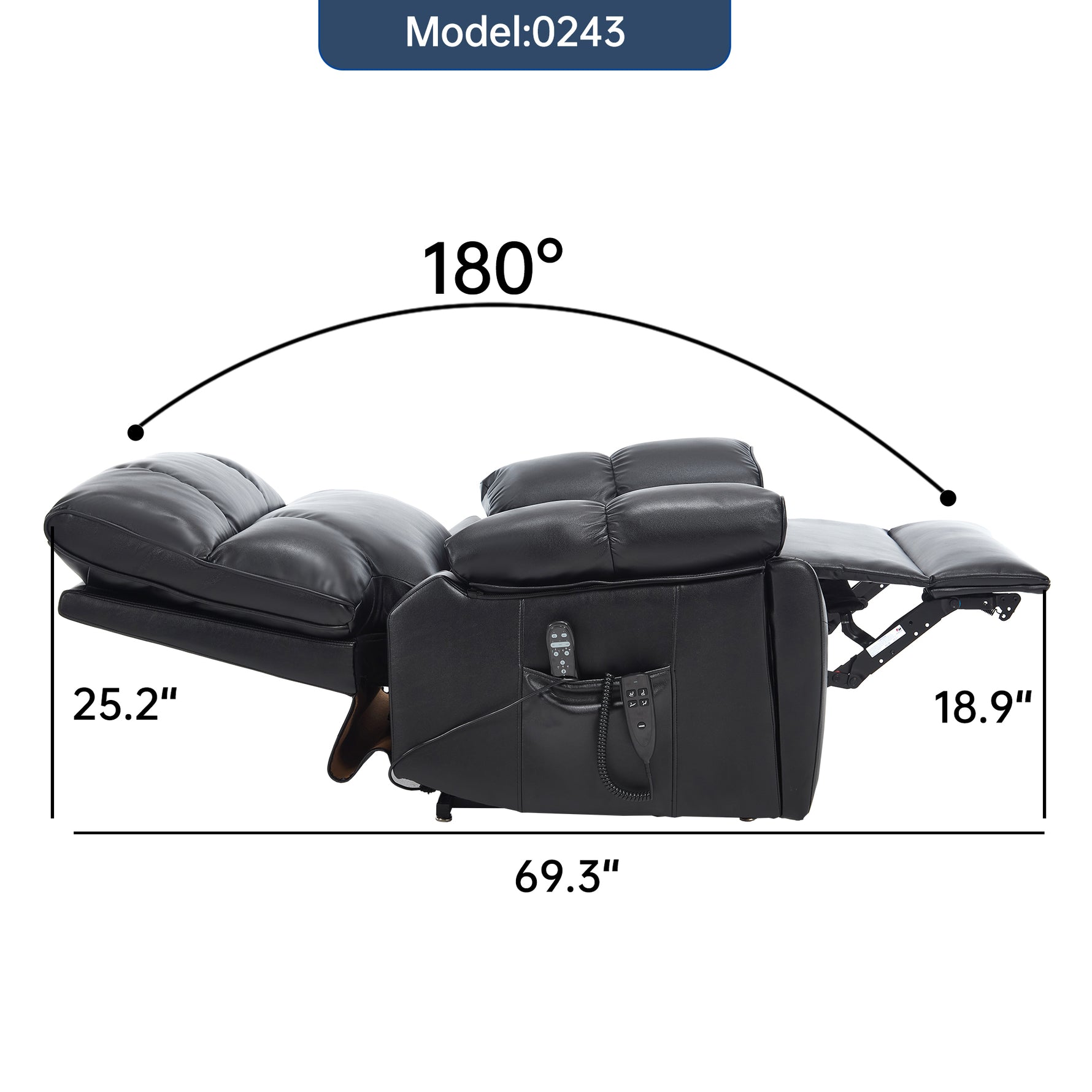 Dual-Motor Power Lift Recliner with Heat & Massage, 350 lb Capacity detail image 44